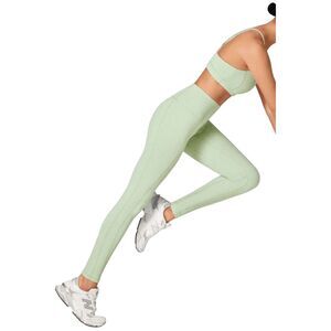 New Gigi C Ava Snakeskin High Waist Leggings Jade L